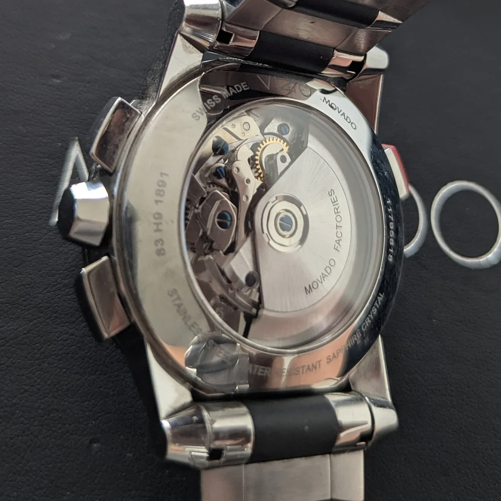 Movado Watch AUTOMATIC RED LABEL/VIZIO $5995 - Picture 12 of 16
